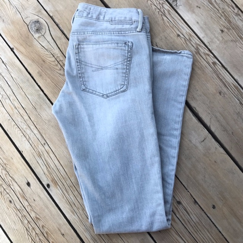 Real Straight Ash Grey Weathered Jeans GAP 1969